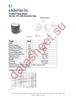 WT-1606 datasheet  